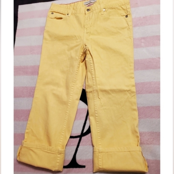 Tommy Hilfiger Yellow Hipster Boot Pants/Jeans size 10P - Picture 10 of 11